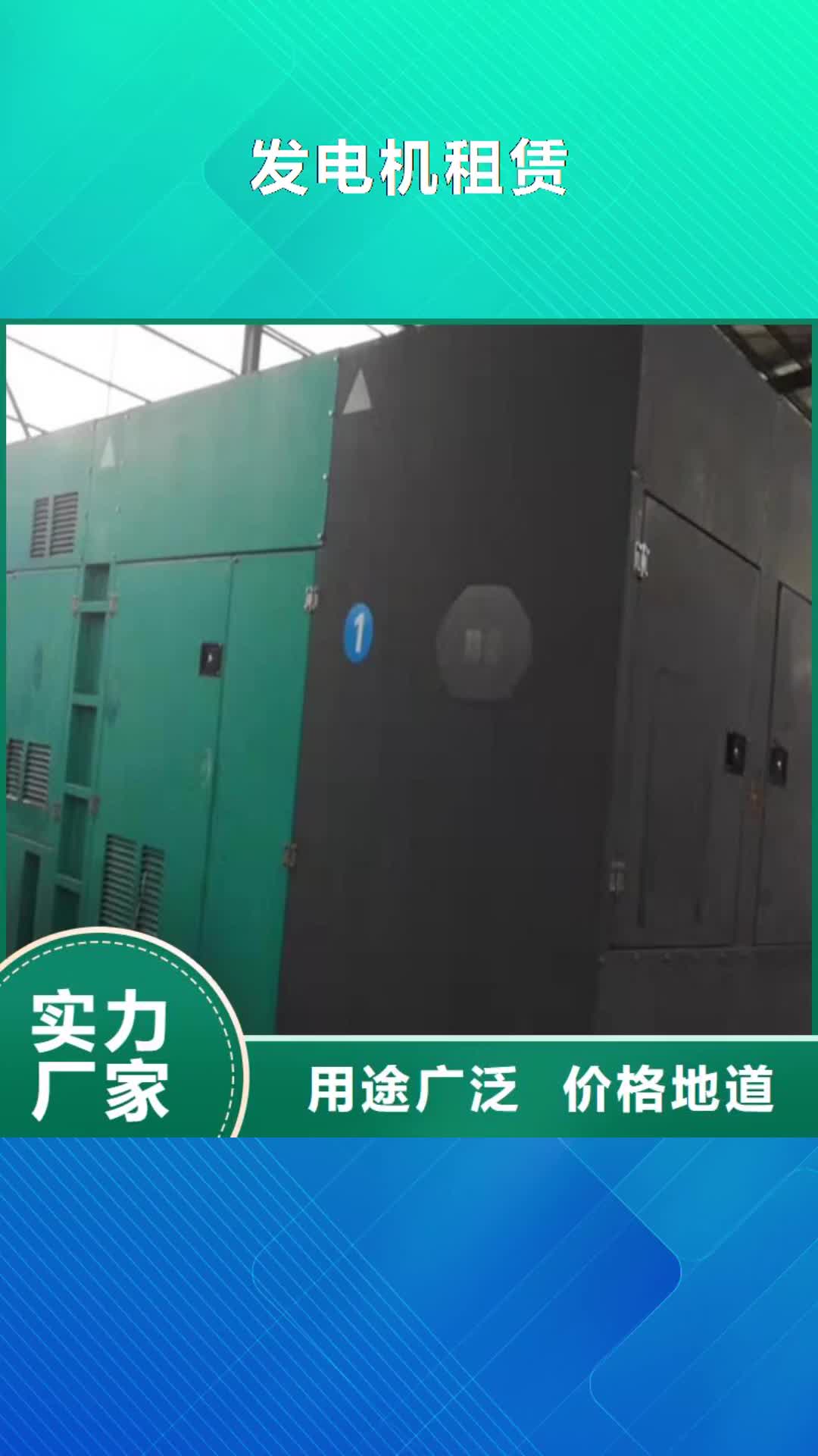 浙江【发电机租赁】发电机出租价格源头厂家经验丰富